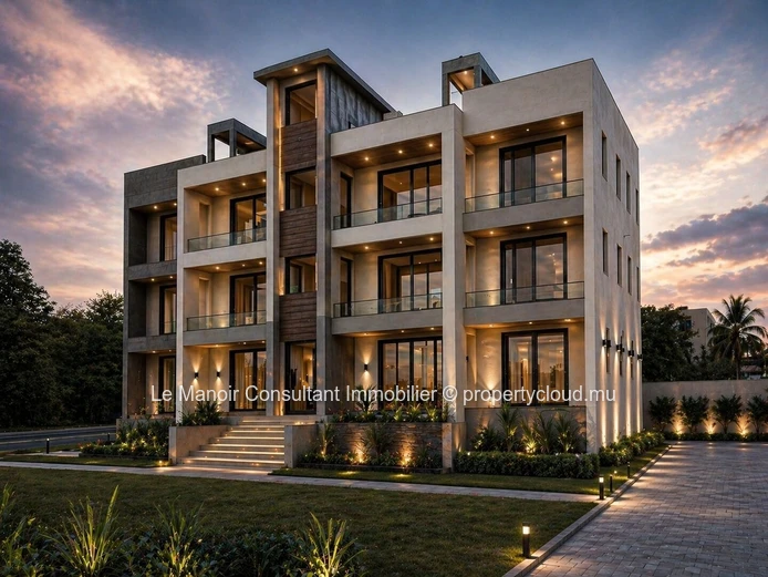 Penthouse moderne 120m2 avec vue mer imprenable à Albion et piscine commune