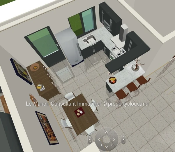Penthouse moderne 120m2 avec vue mer imprenable à Albion et piscine commune
